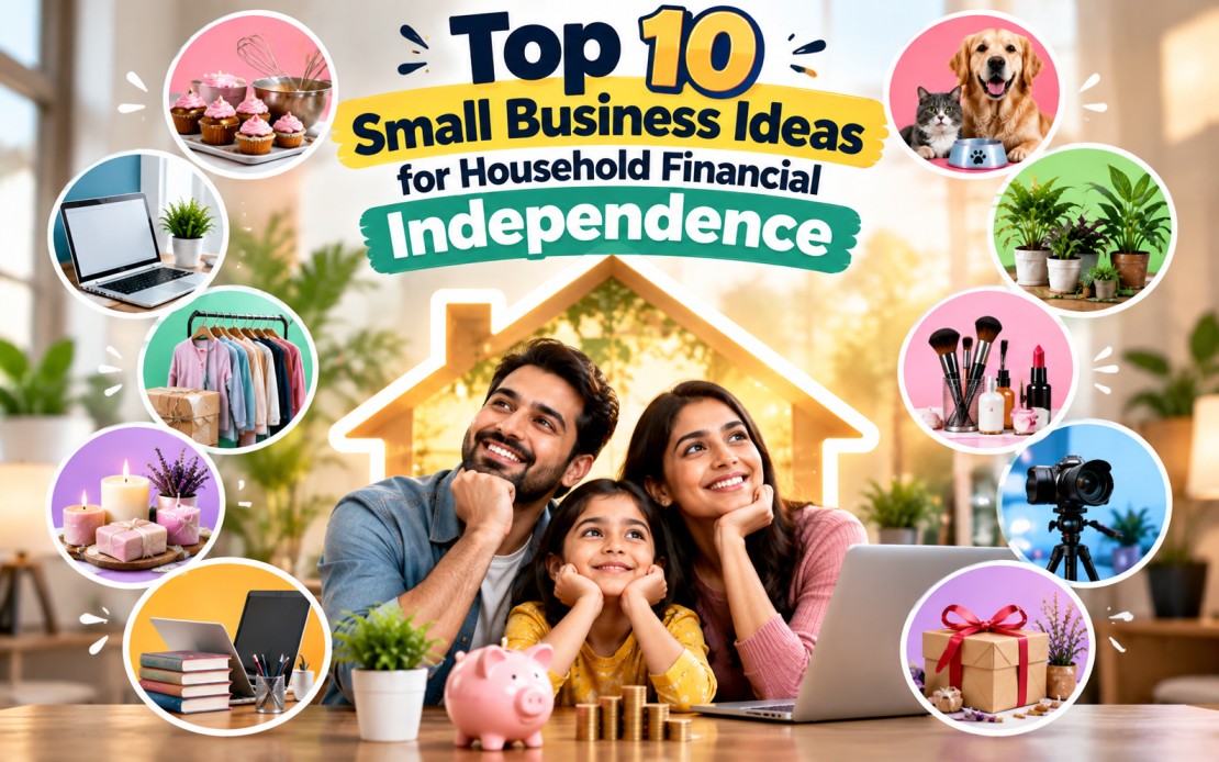 Top 10 Small Business Ideas for Household Financial Independence