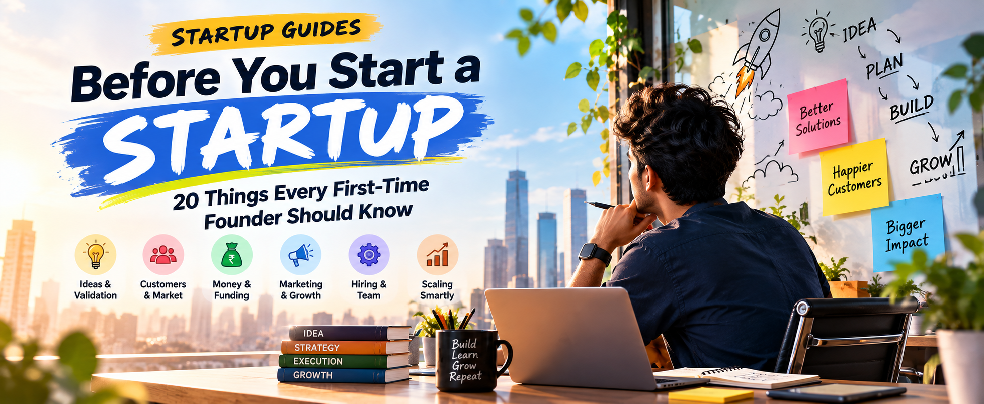 Before You Start a Startup: 20 Things Every First-Time Founder Should Know